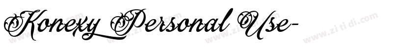 Konexy Personal Use字体转换